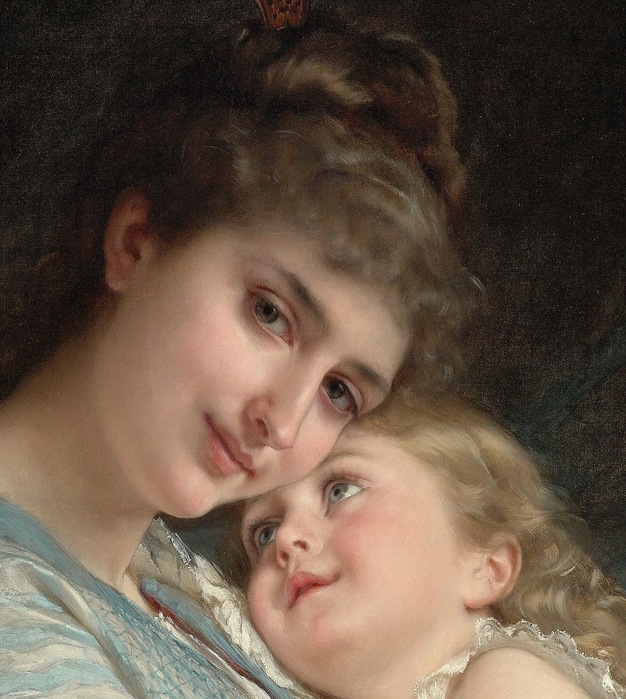 Emile-Munier-A-Tender-Embrace-1887-detail2 (626x700, 152Kb)