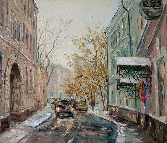 ервый снег Потаповский переулок N (700x601, 575Kb)