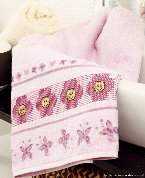 Схемы вышивки для украшения банного полотенца (4) (569x699, 342Kb)