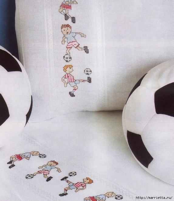 Вышивка «Футбол» для детского постельного белья (1) (573x660, 235Kb)