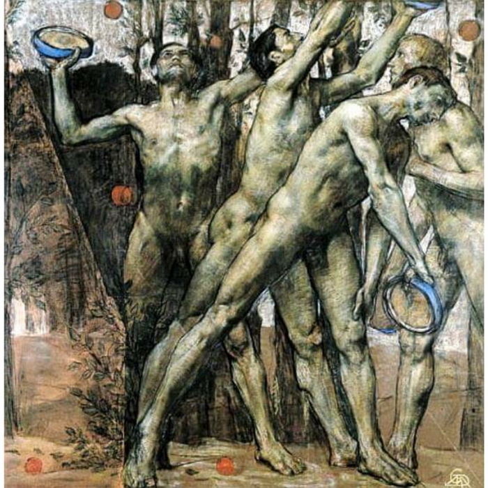 1894 Ball Players. , . 141,5 x 141,5 cm.  (2) (700x700, 193Kb)