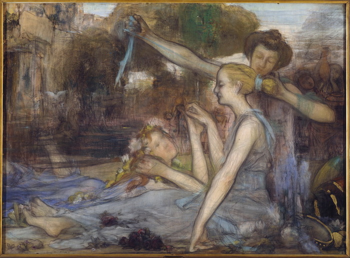 1895 Les tireurs à l'arc, musée d'Orsay. 34  97 .  (700x516, 138Kb)