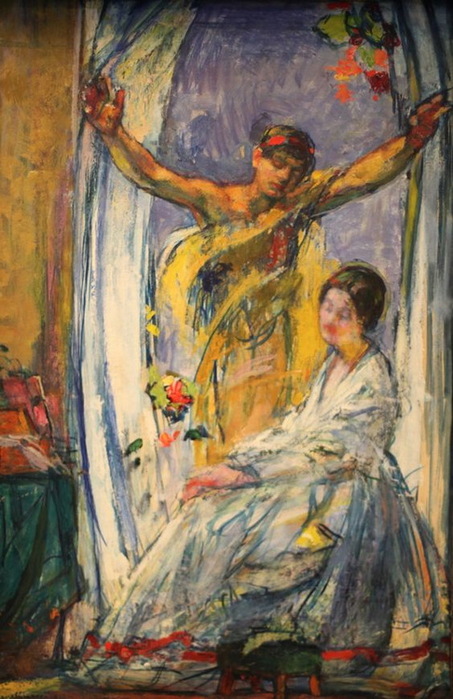 1912 Annonciation. Huile sur papier marouflé sur toile. Collection Catherine et Xavier de Bayser. (453x700, 128Kb)