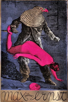 1967 Max The Birdman Ernst. Tribute to Max Ernst. Color lithograph and silkscreen on metallic card 3 (267x400, 68Kb)