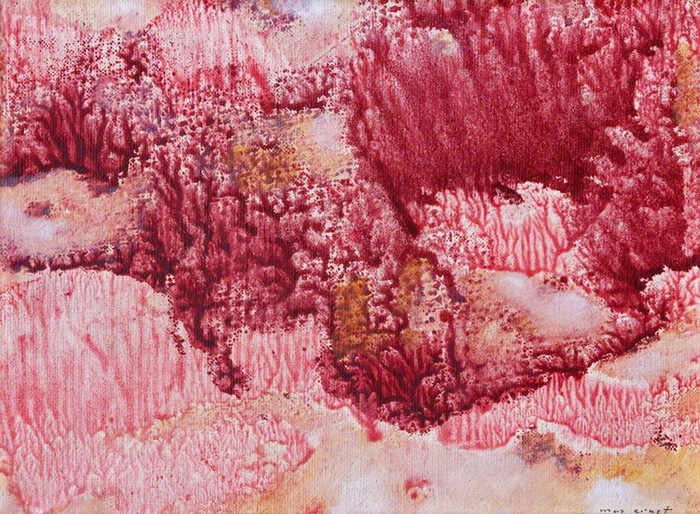 1967 Antediluvian Landscape. Oil on paper mounted on wood board, . 15,2 x 20.3 cm. University of Edinburgh,  (700x514, 209Kb)