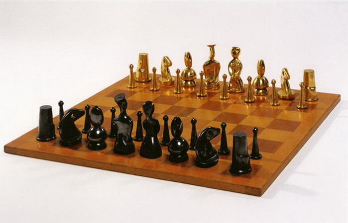 1966 Edition of another study of chess game by Max Ernst (700x449, 77Kb)