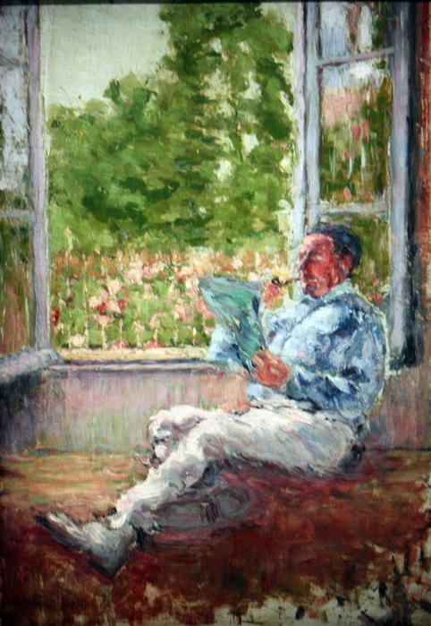 1907 Man Seated by a Window. , . 55.6 x 38.7 cm.  (482x700, 137Kb)