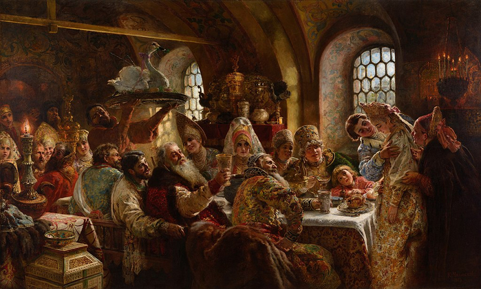 A_Boyar_Wedding_Feast_(Konstantin_Makovsky,_1883)_Google_Cultural_Institute (700x420, 397Kb)