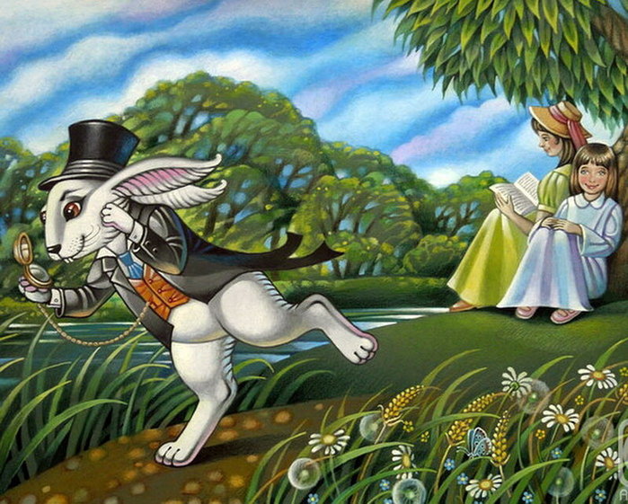 Алиса в Стране Чудес_Вниз по кроличьей тропе (900x761, 121Kb)