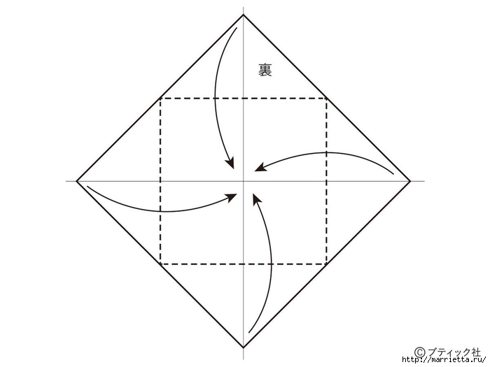 Розы и тюльпаны в технике оригами из бумаги (33) (700x525, 62Kb)
