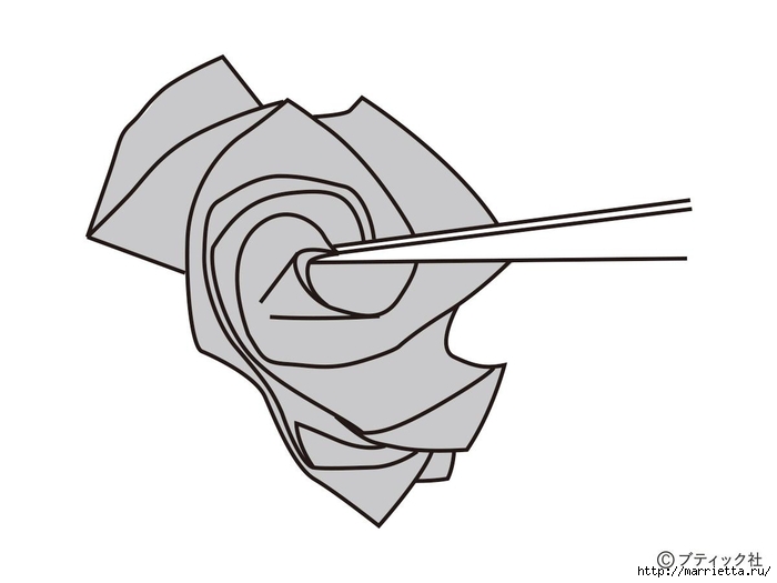 Розы и тюльпаны в технике оригами из бумаги (45) (700x525, 84Kb)