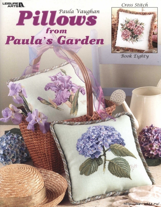 Pillows from Paulas Garden - схемы вышивки для подушек (1) (544x700, 344Kb)