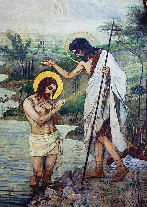 Нестеров крещение Господне (498x700, 254Kb)