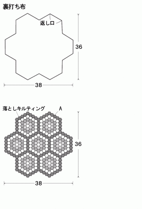 Лоскутный коврик из шестиугольников. Шьем сами (7) (476x700, 40Kb)