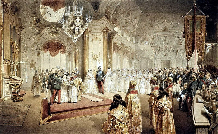 Wedding_of_Grand_Duke_Alexandr_Alexandrovich_and_Maria_Feodorovna_by_M.Zichy_(1867,_Hermitage) (700x433, 448Kb)