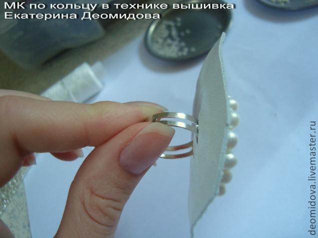 Бисероплетение. Создание кольца в технике вышивка (27) (635x476, 122Kb)
