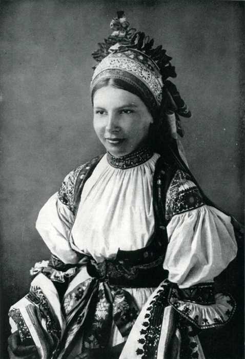 Чехия Невеста из Позловице. Чехия, Моравия 1900 год (478x700, 243Kb)