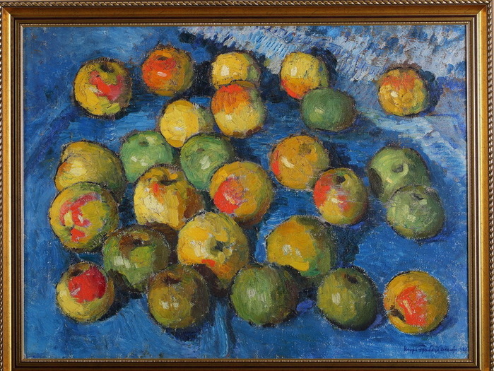 1920 Туркестанские яблоки. Х, м. Из собрания Пермской художественной галереи (700x525, 197Kb)