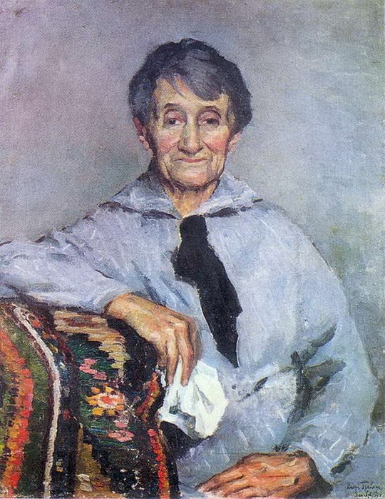1924 Портрет матери Грабарь-Добрянской. óleo-sobre-tela-Galeria-de-Arte-de-Uzhhorod-Ucrânia (540x700, 184Kb)
