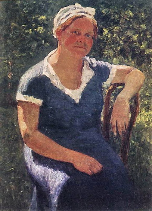 1931 Портрет Валентины Михайловны Грабарь, жены художника. Х., м. ГТГ (505x700, 149Kb)
