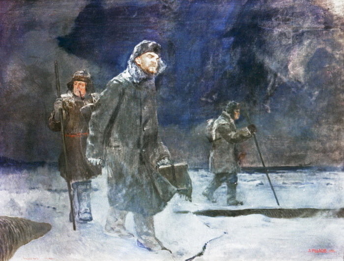 Ленин в финляндии картина