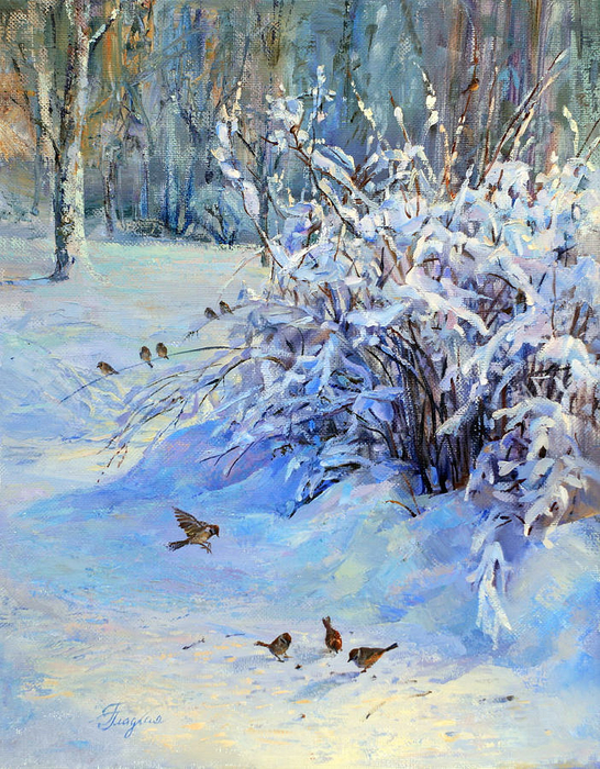 Sparrow_on_snow_yapfiles.ru (546x700, 607Kb)