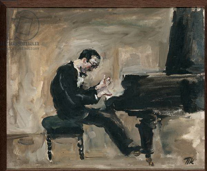 1930 Portrait du pianiste et chef d'orchestre italien Carlo Zecchi (1903-1984).  (700x578, 119Kb)