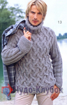  Вязаные свитера для мужчин спицами 9 (449x700, 357Kb)
