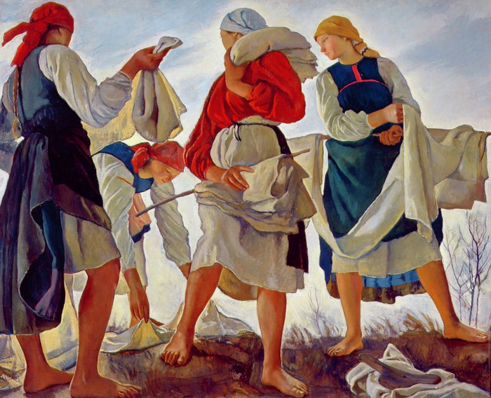 Беление холста. 1917. Государственная Третьяковская галерея, Москва (700x568, 478Kb)