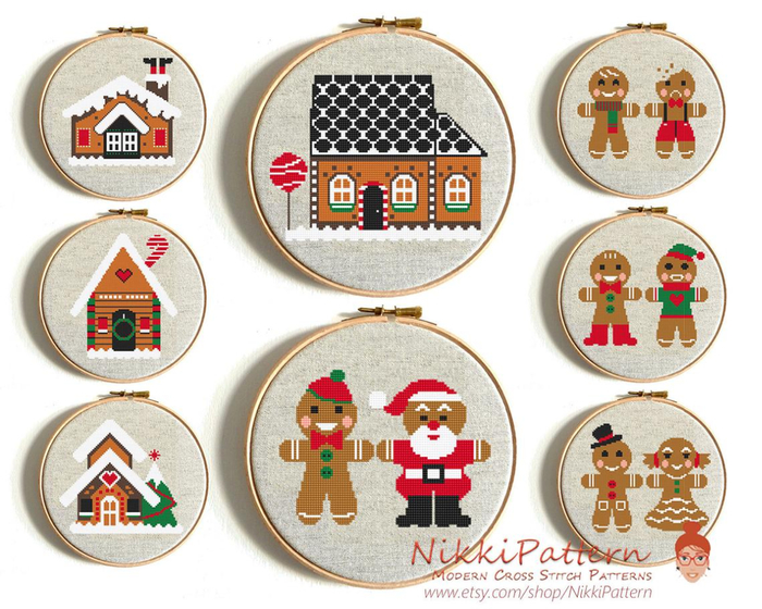 NikkiPattern_Gingerbread_Houses_amp_amp_Figures (700x560, 409Kb)