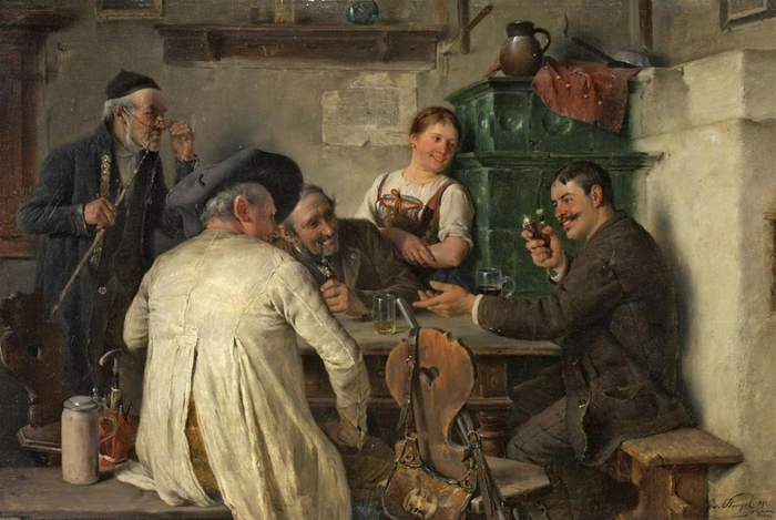 Lempertz_974_101_Paintings_15th__19th_C_Josef_Kinzel_IN_THE_TAVERN (700x469, 332Kb)