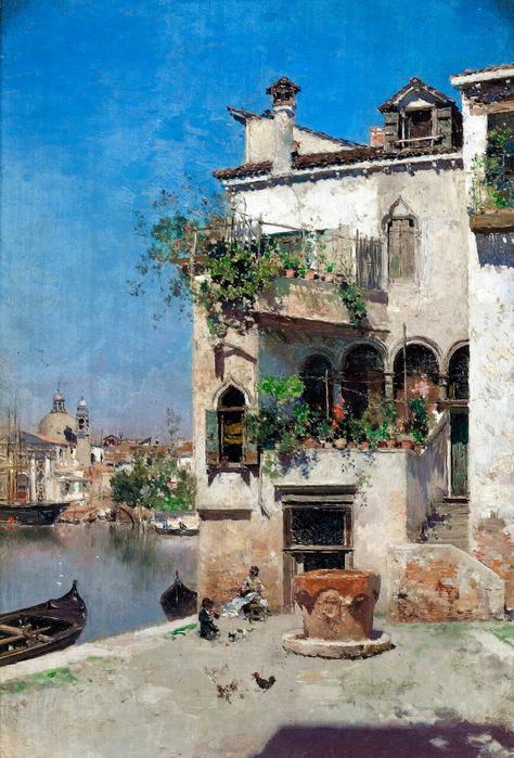 MARTIN RICO Y ORTEGA SPANISH1833 - 1908A QUIET AFTERNOON IN VENICE (474x700, 490Kb)