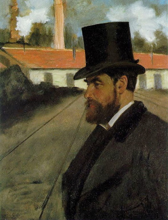 1875 Edgar Degas (1834-1917) -Henri Rouart in front of his Factory. , .  61,5,  50,2 . .  , ,   (535x700, 152Kb)