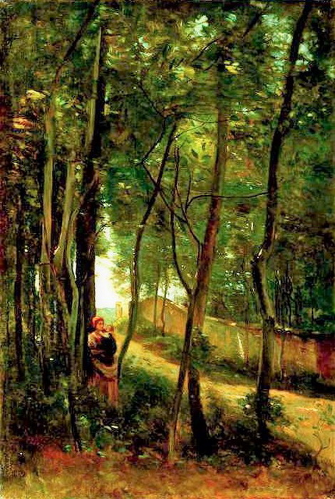 1876 1860s or 1870s, Chemin au Mée, Melun (Road at Mée, near Melun), 78×53,  Collection pa (470x700, 160Kb)