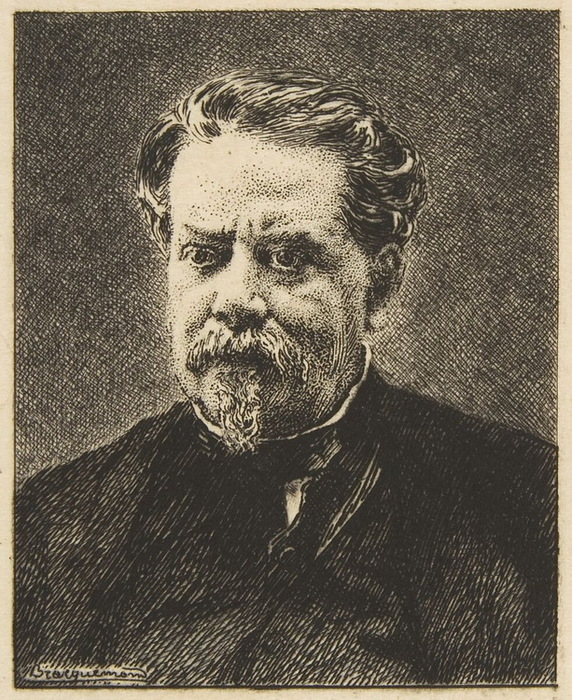 1876 Portrait of Benjamin Fillon. 33.5 × 24.5 cm  (572x700, 217Kb)