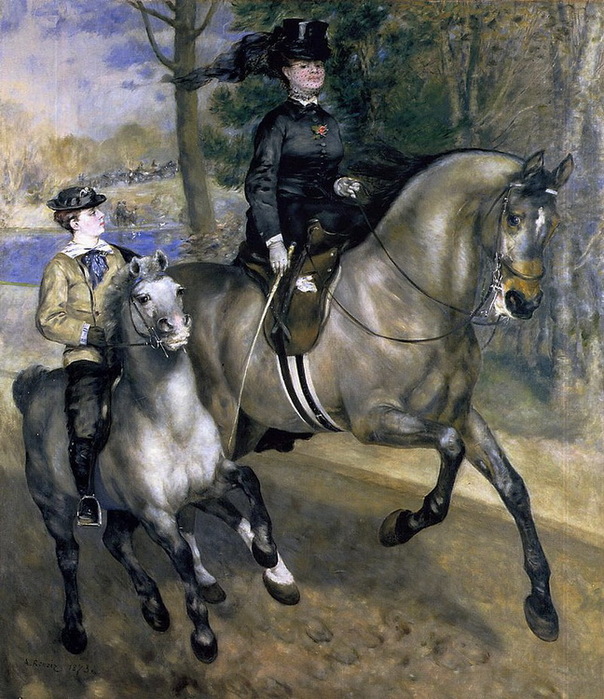 1873 Riding in the bois de Boulogne. 262  226 cm.    (604x700, 184Kb)