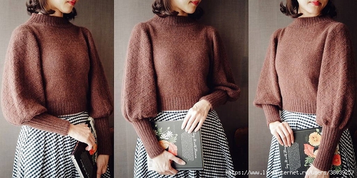Модно и актуально: свитер с объемными рукавами Nora от Irene Lin