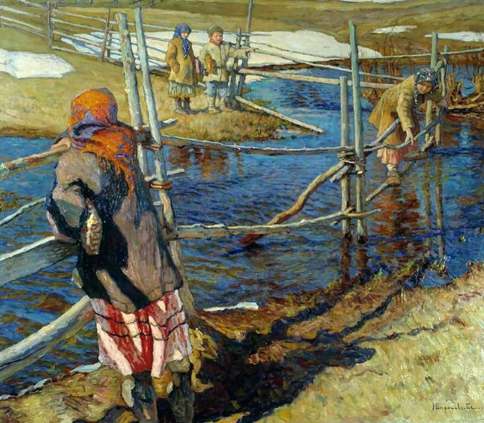 «Переправа». 1913 год, Государственный художественный музей Латвии, Рига (700x611, 554Kb)