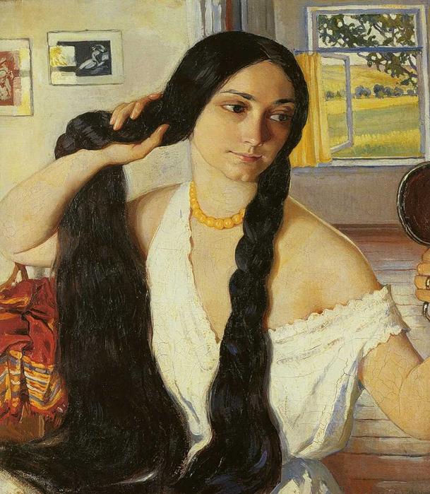 Портрет Ольги Константиновны Лансере, 1910 год (609x700, 483Kb)