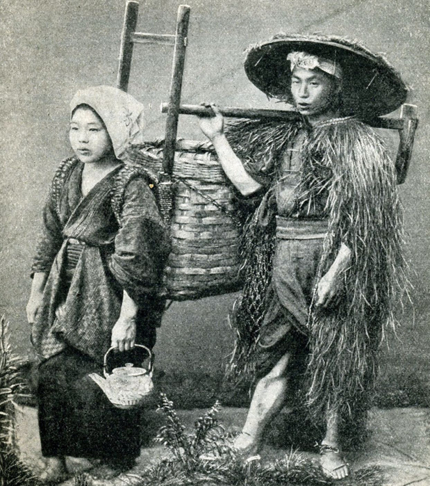 Японские крестьяне, 1890 год (619x700, 466Kb)
