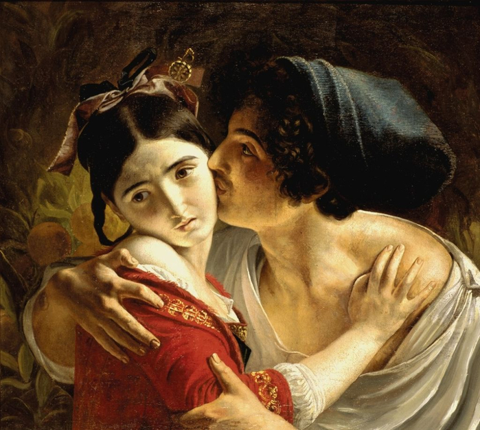 Ф.А. Моллер. Поцелуй, 1840 (700x626, 467Kb)