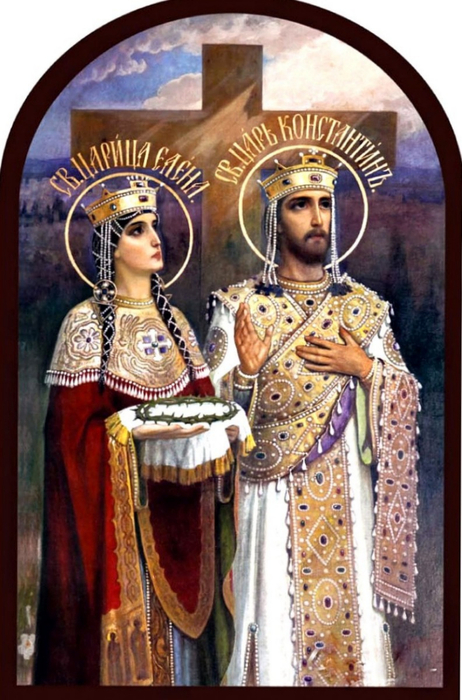  авноапп. Царь  Константин (337) и царица Елена (327) (462x700, 378Kb)