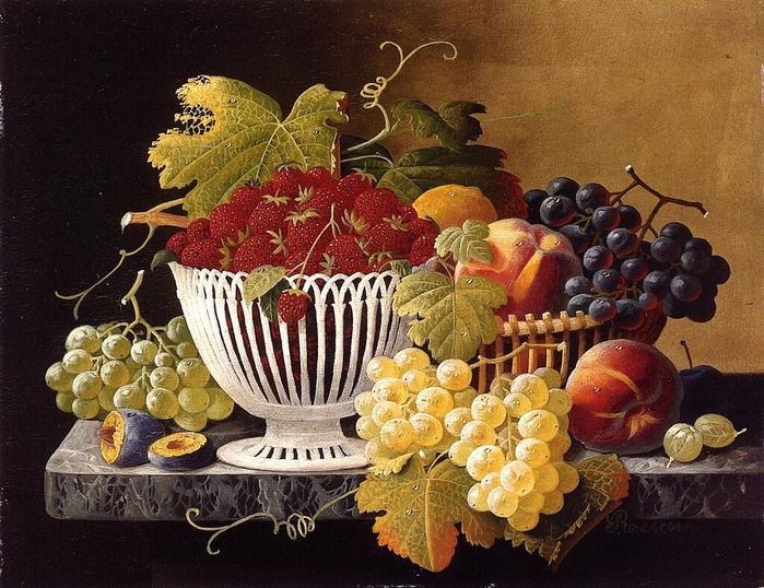 Still Life with Strawberry Basket (700x538, 459Kb)