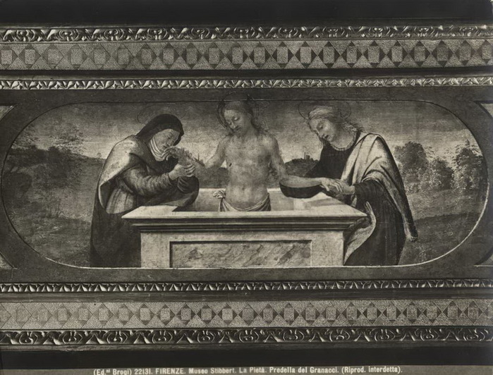 1490-1510 Cristo in pietà con la Madonna e san Giovanni Evangelista. 26,3  68,7 .Museo Stibbert,  (700x532, 145Kb)