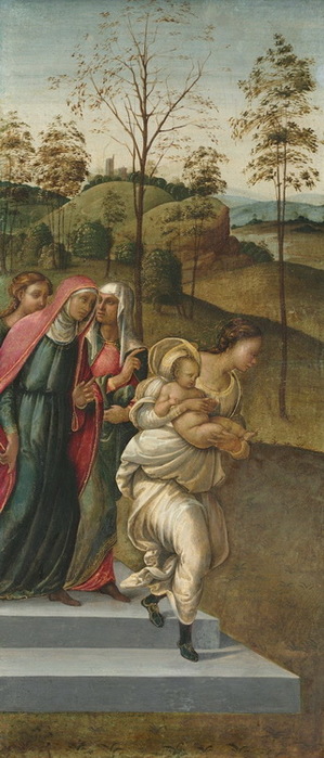 1510 John the Baptist being carried to Zacharias. , . 76.2 x 33 cm. The Cleveland Museum of Art (299x700, 88Kb)