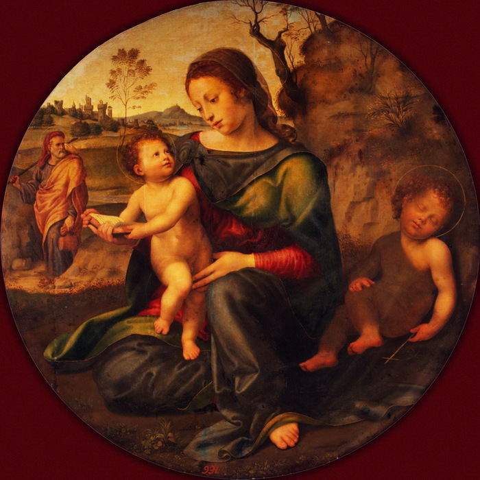 1520 Holy Family with St John the Baptist. , .  . . =89 . .  (700x700, 156Kb)
