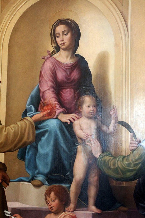 1523-1525 Sposalizio mistico di St. Caterina e Santi 208 × 178.   2 (466x700, 115Kb)