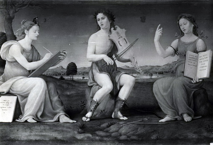 1530-1540 Apollo tra Calliope e Clio. ,   Doria Pamphilj, Rom (700x478, 108Kb)