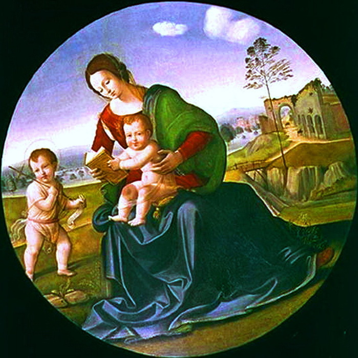 Madonna and Child with the Infant St. John the Baptist.  (700x700, 162Kb)