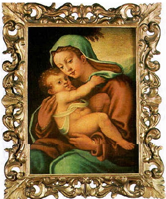 The Madonna and Child (Follower) , . 75,1  56 .  (584x700, 156Kb)